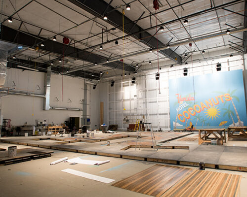 The Oregon Shakespeare Festival. 2014. Paint Shop in the new production building. Photo: Jenny Graham.