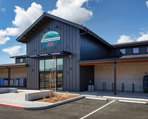 Hillcrest Ace Hardware Medford main entrance and canopy