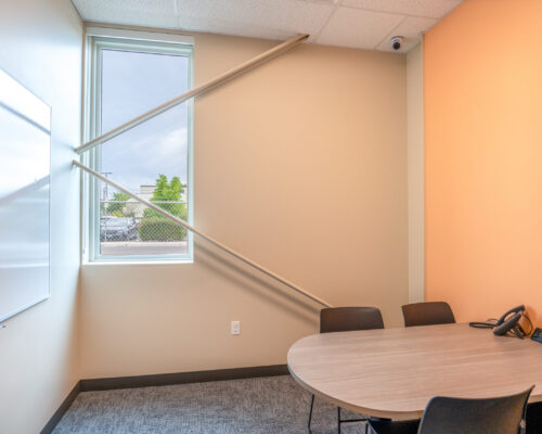 Small instruction room designed for one-on-one and small-group learning